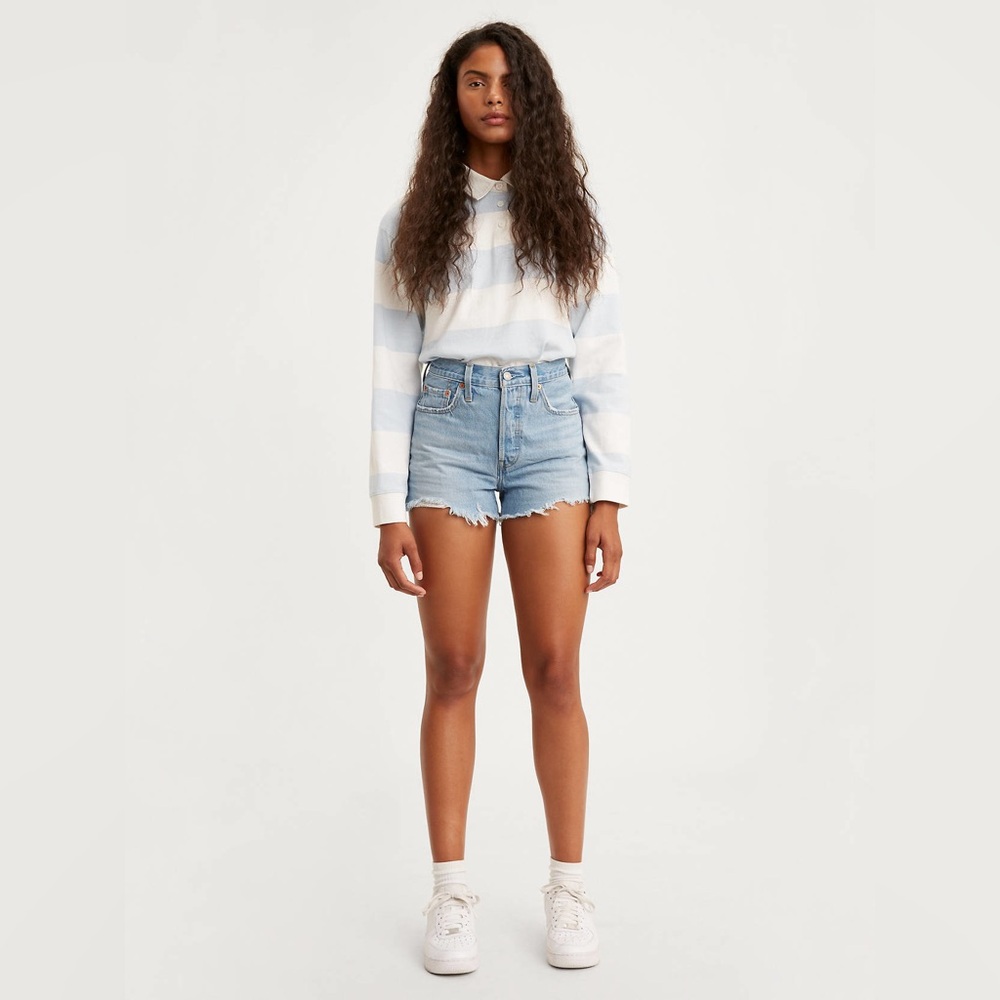 Levi’s 501 Jean Cutoff Shorts, Size 28 - Light Wash